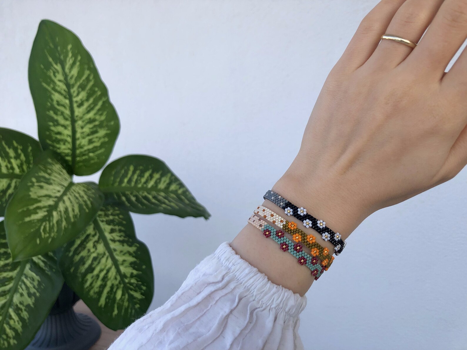 Costom Flower Girl Bracelet Personalized Miyuki Wristband Etsy