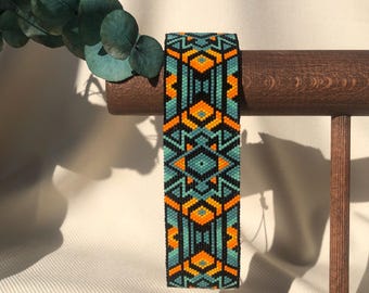 Pulsera Huichol de joyería nativa americana de México para mujer, pulsera mexicana, pulsera étnica, regalo hecho a mano para él, pulsera de cuentas para hombre.