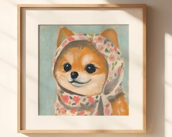 Spitz Babuschka, Spitzhunde, Spitzhund Geschenk, Spitzhundeliebhaber, Spitzmama, niedliche Spitz, Spitzdekoration