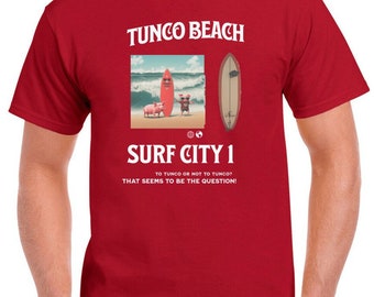 Tunco Beach Surf City 1 Unisex Heavy Cotton T-Shirt
