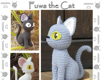 Modello PDF Fuwa il gatto amigurumi