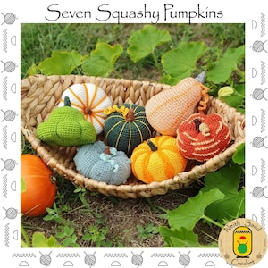 Seven Squashy Pumpkin PDF Crochet Pattern