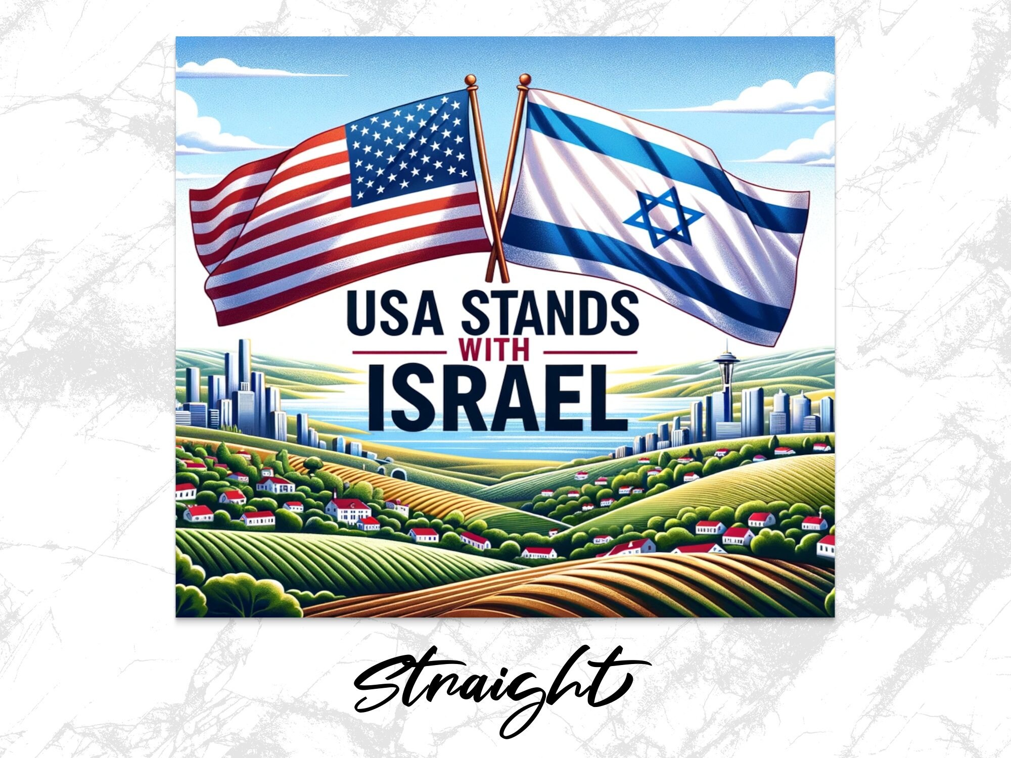 The United States Stands With Israel Israel And United States Etsy the-united-states-stands-with-israel-israel-and-united-states-etsy