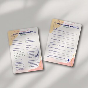 Tarjetas con consejos para fiestas de bebés: motivos de animales adorables | Juego de Baby Shower para completar | tarjetas de memoria