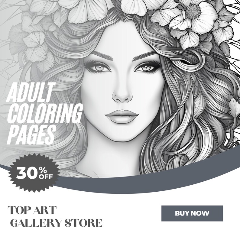 Angelic Coloring Page Top Art Gallery Store Printable Adult Colouring