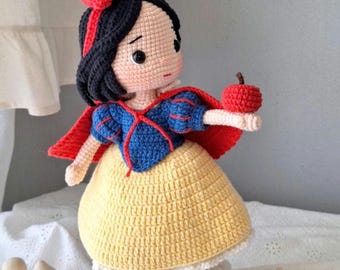 Snow White  Amigurumi Crochet Doll English Pattern