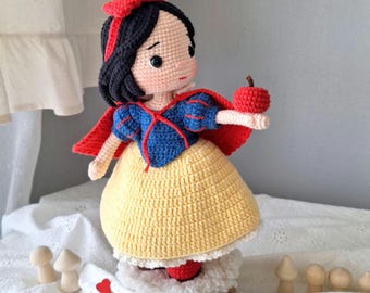 Snow White  Amigurumi Crochet Doll English Pattern