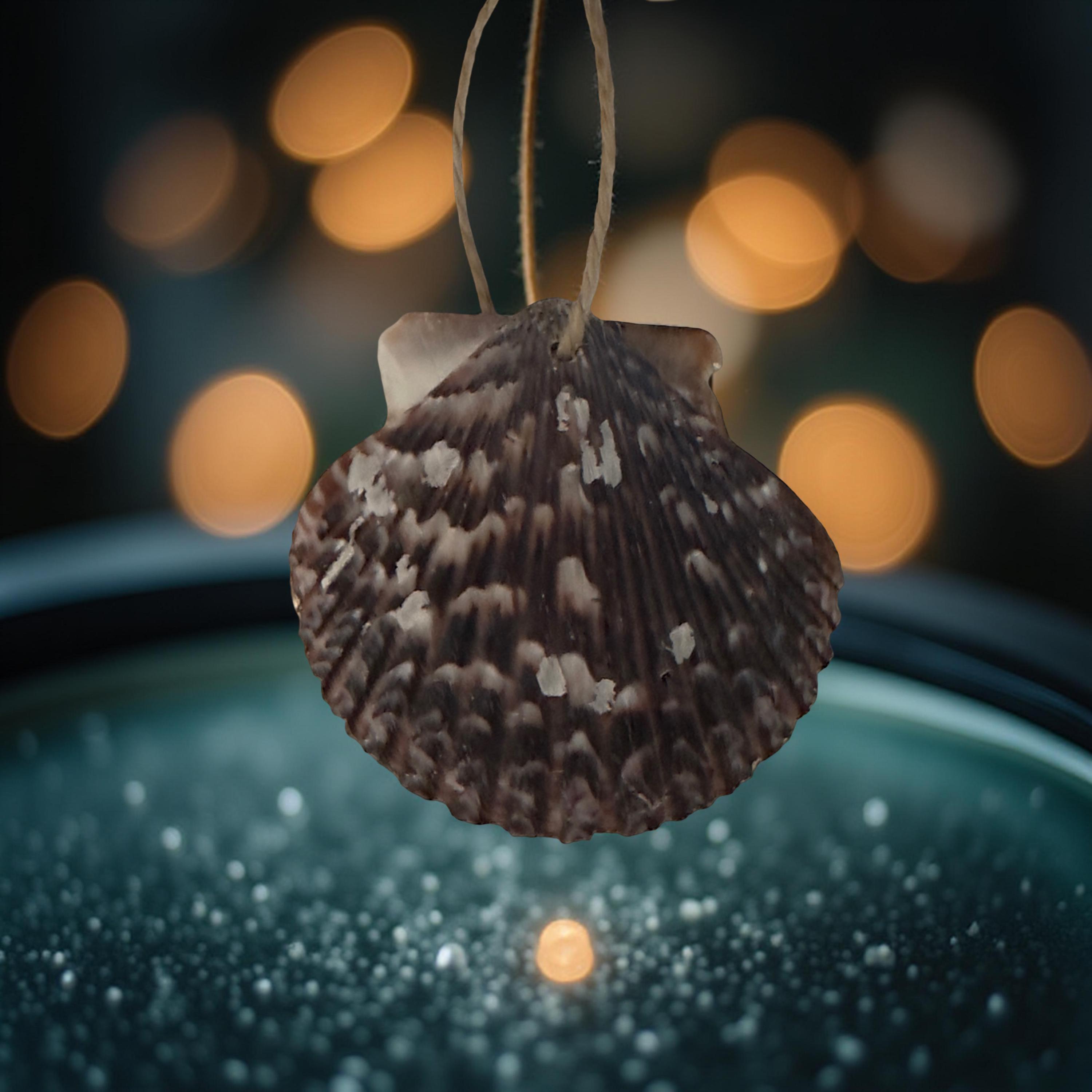 Natural Scallop Shell Ornament – Jute Hanger - Thumbnail 2