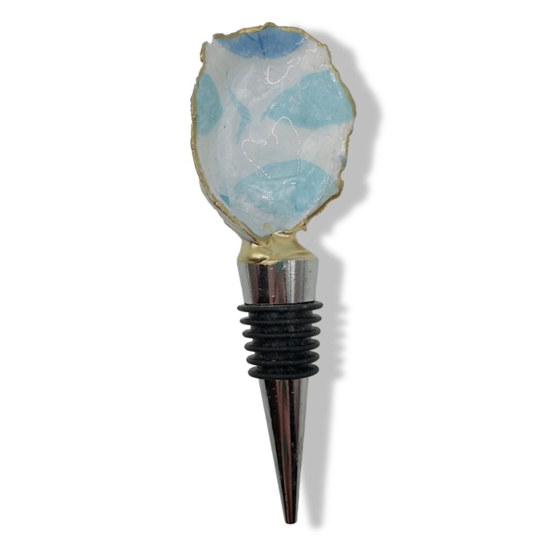 Blue Fish Bottle Stopper Coastal Barware Wine Stopper - Thumbnail 2