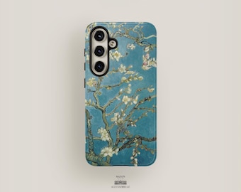 Van Gogh Phone Case Art | Samsung Galaxy S25, Galaxy S24 Ultra, S23, S22, S21 | Almond Blossom Famous Painting Phone Case Artistic Floral