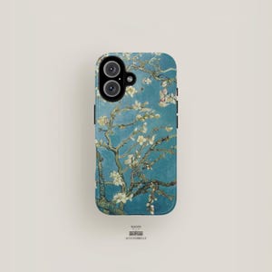 Van Gogh Handyhülle Kunst | iPhone 16 Pro Hülle, iPhone 15, iPhone 14, iPhone 13 | Almond Blossom Famous Painting Phone Case Künstler Floral