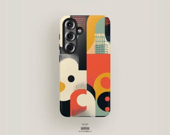 Retro Phone Case Colorful | Samsung Galaxy S25 Plus Case, Galaxy S24 Ultra Case, S23, S22 Case, S21 | Aesthetic Phone Case Unique Artistic