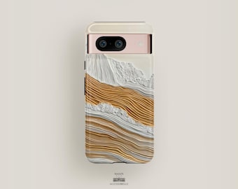 Aesthetic Phone Case Abstract | Pixel 9 Case, Pixel 8 Pro XL Case, Pixel 7 Case, Pixel 6 & More| Minimalist Phone Case Textured Phone Case