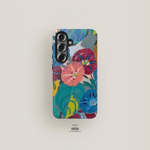 Tropical Floral Phone Case Art | Samsung Galaxy S25 Plus Case, Galaxy S24 Ultra, S23, S22, S21 | Colorful Jungle Flowers Artwork Aesthetic