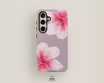 Flower Phone Case Cherry Blossom | Samsung Galaxy S25 Case, Galaxy S24 Ultra Case, S23, S22, S21 | Floral Phone Case Aesthetic Summer Cute