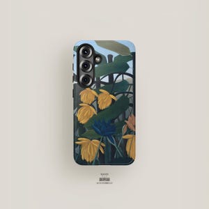 Botanical Art Phone Case Jungle Flowers & Fruit | Samsung Galaxy S25 Plus, Galaxy S24 Ultra, S23, S22, S21| Floral Aesthetic Artwork Exotic