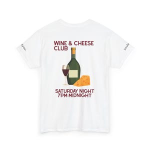 Wine & Cheese Club Graphic Tee: Surreal Cocktail Art, Summer Vibes