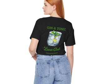 Gin & Tonic Lover Unisex Tee: Surreale Kunst, Sommergefühl