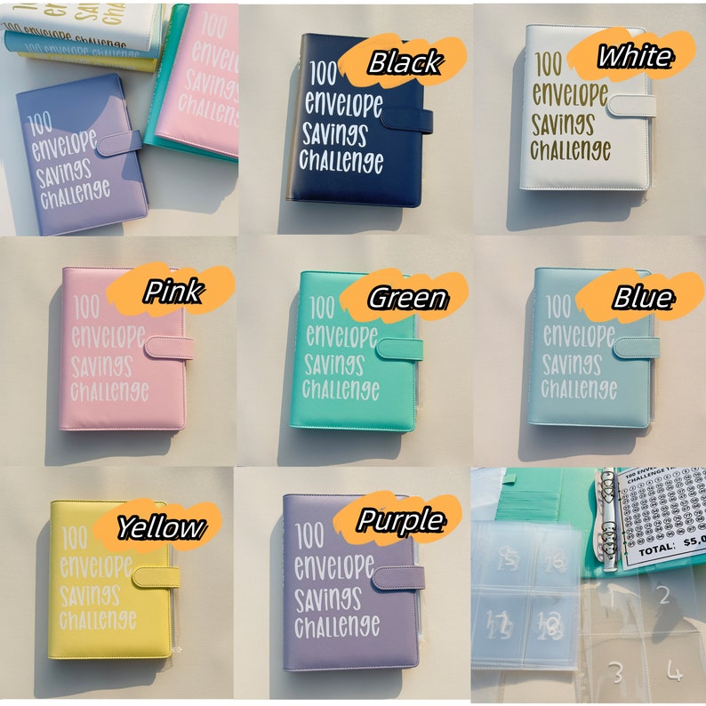 100 Envelopes Money Saving Challenge Binder, 100 Envelope Challenge Binder, Gift for Her, Budget