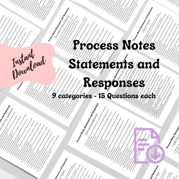 Psychotherapy Process Note Cheat Sheet, Counseling Note, Therapy Tool, Therapist Note