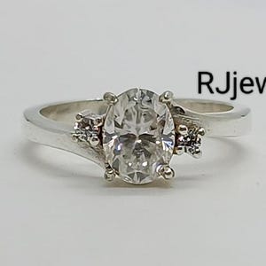 14K Gold Vintage Moissanite Engagement Ring, 1.5CT Oval Moissanite Diamond Solid Ring, Promise Ring, Certified Moissanite, Anniversary Gift