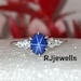 Vintage Blue Star Sapphire Silver Ring, 14K Gold Lab Star Ring, Blue ...