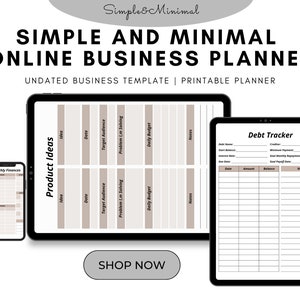 Undated Business Planner Printable: Small Business Planning (PDF)