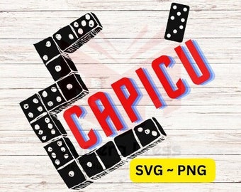 Capicu Dominoes SVG & PNG Graphic - Unique Latino-inspired Game Night Art