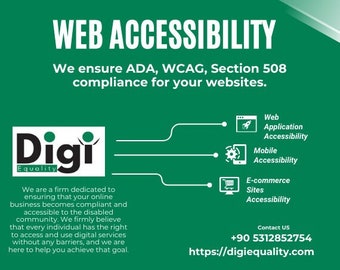 Web Accessibility Solutions, WCAG, ADA Compliant, Section 508, Wordpress, Shopify, Wix, Squarespace, Custom Framework.
