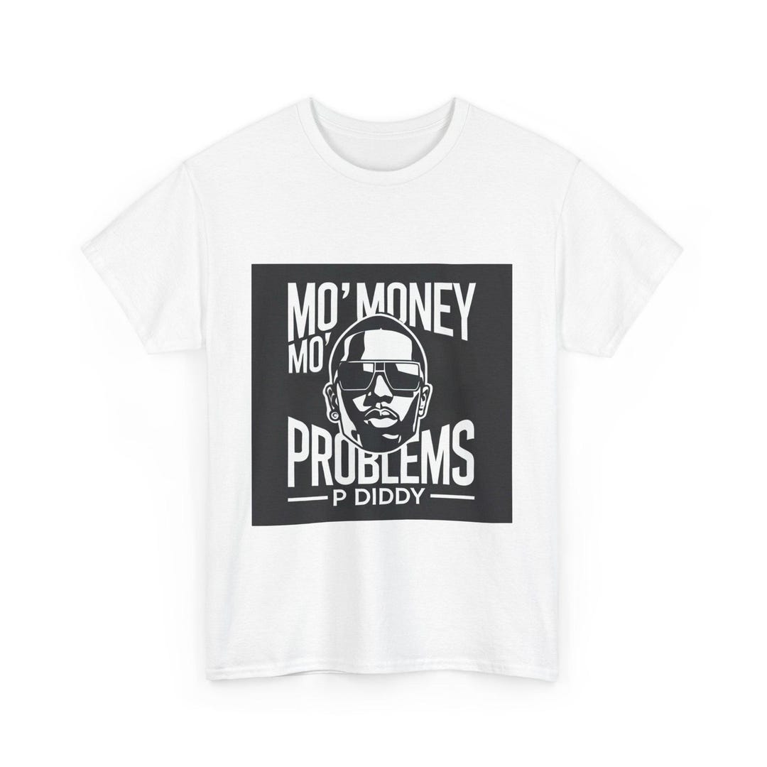 P Diddy Inspired T-shirt Minimalist Hip-hop Merch Mo Money, Mo Problems