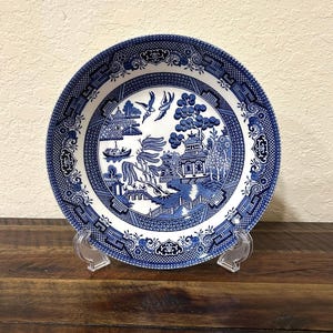 Churchill Blue Willow Coupe Soup Bowl-Vintage Blue Willow Soup Bowl-Churchill England Vintage Blue Willow Soup Bowl-WE COMBINE SHIPPING