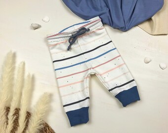 Baggyhose mit Streifen für Babys und Kleinkinder, Spielhose, bequeme Babyhose, unisex für Mädchen und Jungen, gut kombinierbar