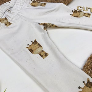 Baby and toddler leggings with a giraffe motif image 7