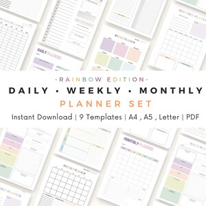 ADHD Daily Planner, Weekly Planner, Monthly Planner Printable | ADHD Journal Planner, ADHD Life Planner, Ultimate Adhd Organizer A4 A5 pdf