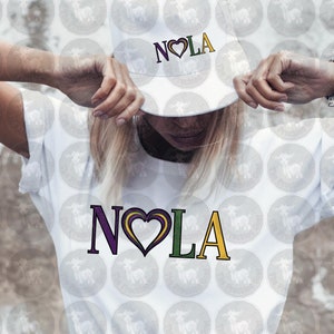 NOLA マルディグラ バレンタインデー ハート ニューオーリンズ カーニバル お土産 昇華 デジタル デザイン ダウンロード