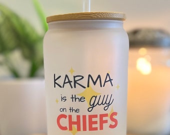 16oz. Frosted Karma Glass Can