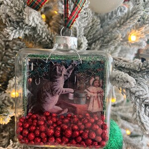 Vintage Cat Ornament - Etsy