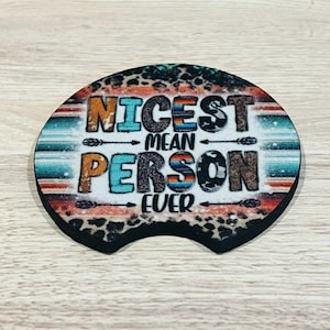 Funny Car Coaster Gift idea for nice people gift idea for mean girl gift for new car owner gift for new driver gift for funny friend gift