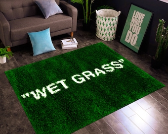 Wet Grass, Wet Grass Rug, Green Rug,Awesome Rug,Modern Rug, Aesthetic Rug, Pattern Rug,Area Rug,Rugs for Living Room,Bedroom Rug,Best Seller