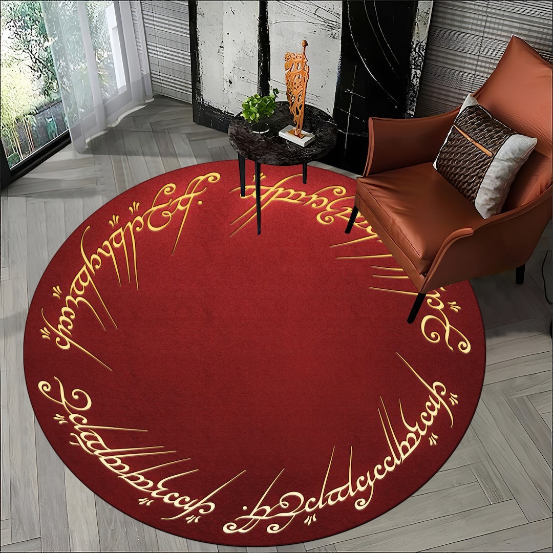Popular Movie Rug,red Ring Rug, the Rings Round Rug, Fantastic Rug ...