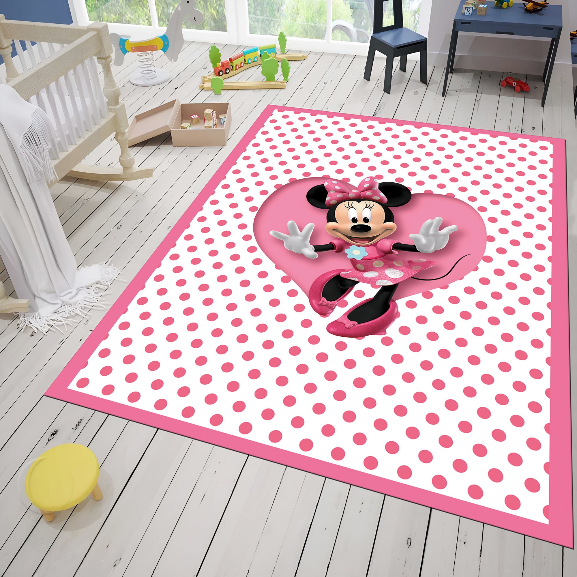 Discover Minnie Mouse Disney Kids Room Rug