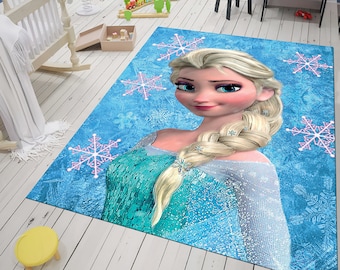 Elsa, bevroren vloerkleed, Elsa vloerkleed, kinderkamer vloerkleed, meisjeskamer vloerkleed, gepersonaliseerd vloerkleed, populair vloerkleed, bestseller, kinderkamer vloerkleed, cadeau voor kinderen, antislip vloerkleed.