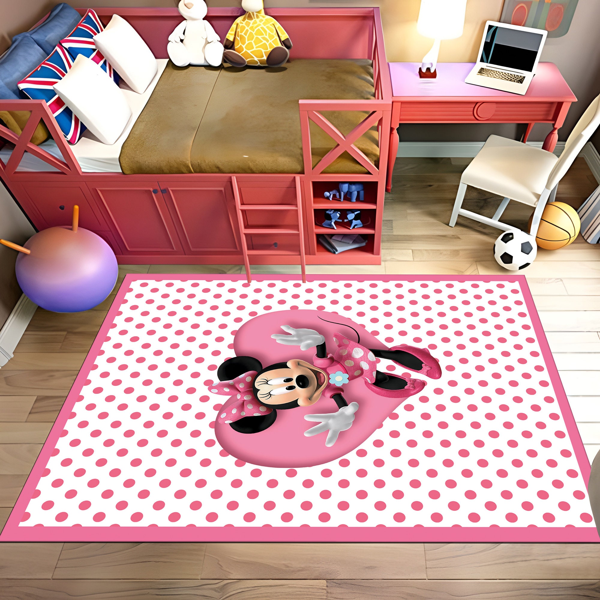 Discover Minnie Mouse Disney Kids Room Rug