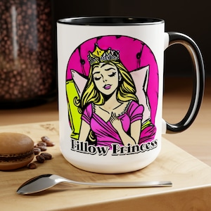 Pillow Princess Two-Tone Coffee Mugs, 15oz