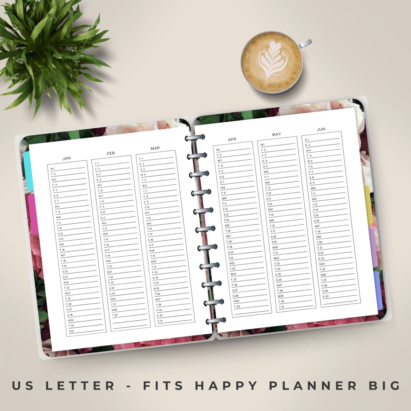 Big Happy Planner 2024 Printable, Weekly Planner, Budget Plan