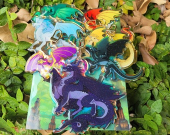 Wings of Fire: Jade Mountain Dragonets Keychains
