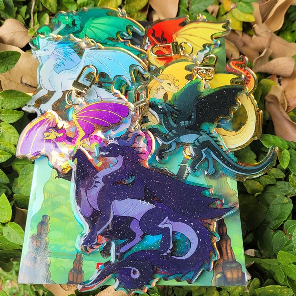 Wings of Fire: Jade Mountain Dragonets Keychains