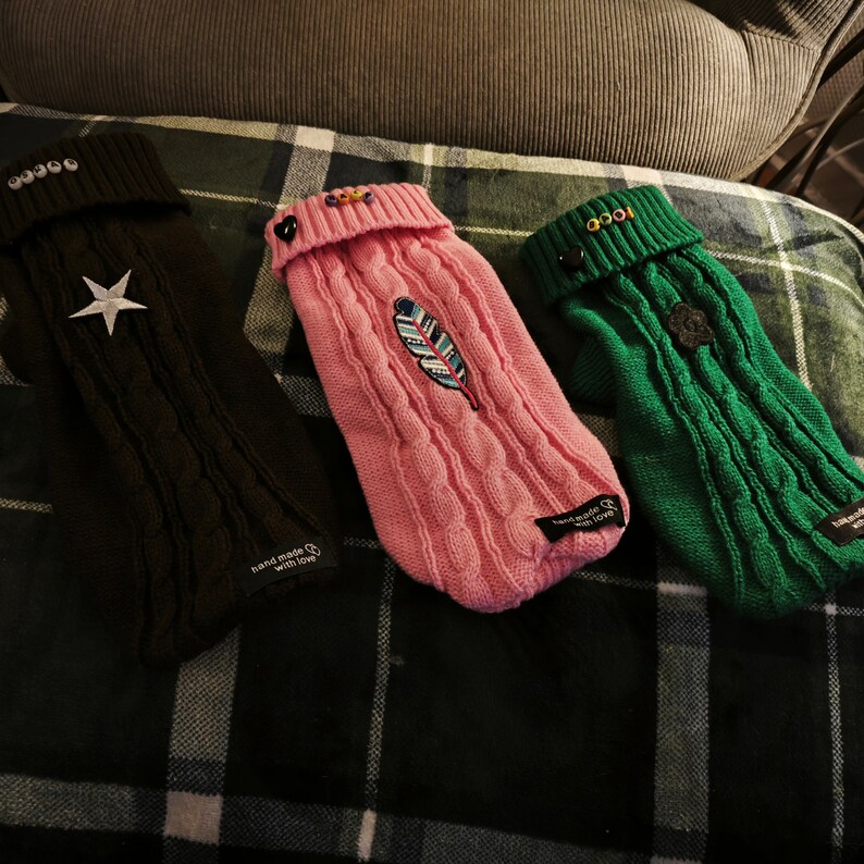 Personalized Dog Sweaters Etsy