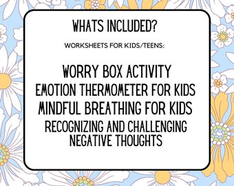Teen Therapy Worksheet Bundle