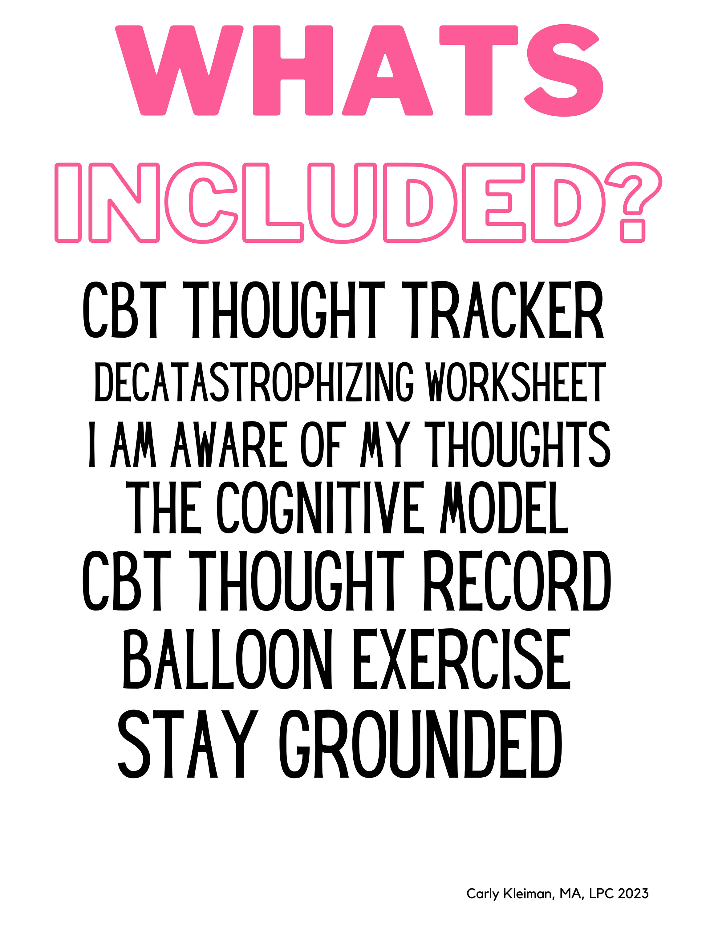 CBT Anxiety Reduction Worksheet